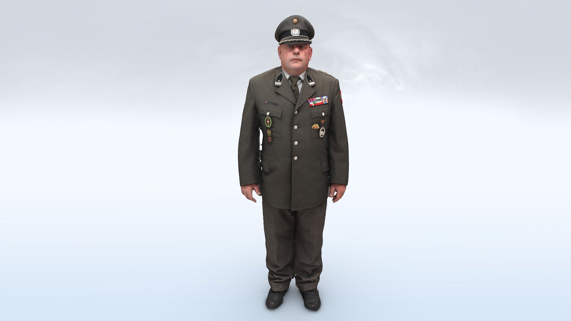 Male Scan - Austrian Military Uniform - 3D model by ViARsys [ab656a2 ...