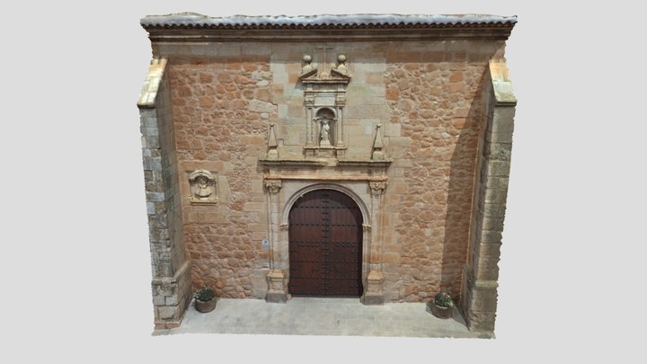 Portada trasera Iglesia Parroquial San Andrés 3D Model