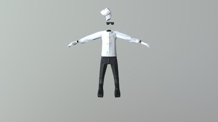Main Chef - The Invisible Man 3D Model