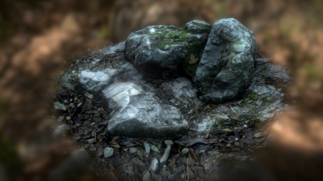 Ground and Rock 3D Model