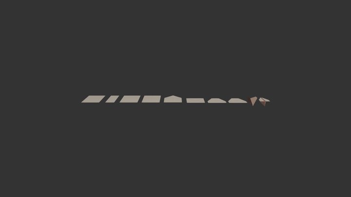Paper Airplane 3D Model