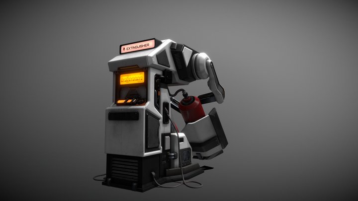 The Extinguisher Sci-Fi 3D Model