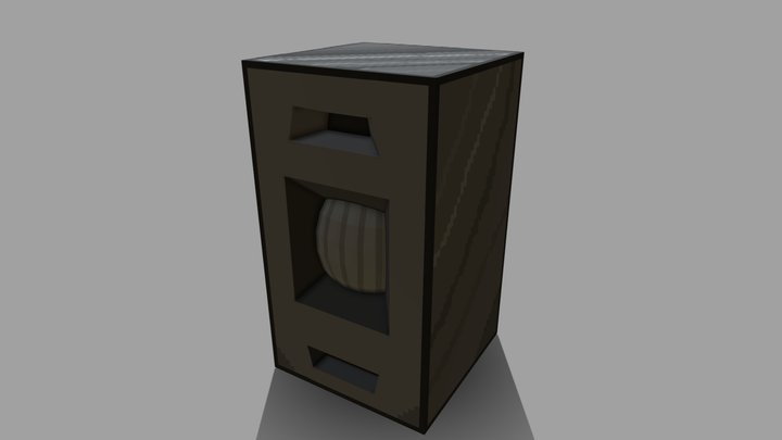 Low-poly speaker