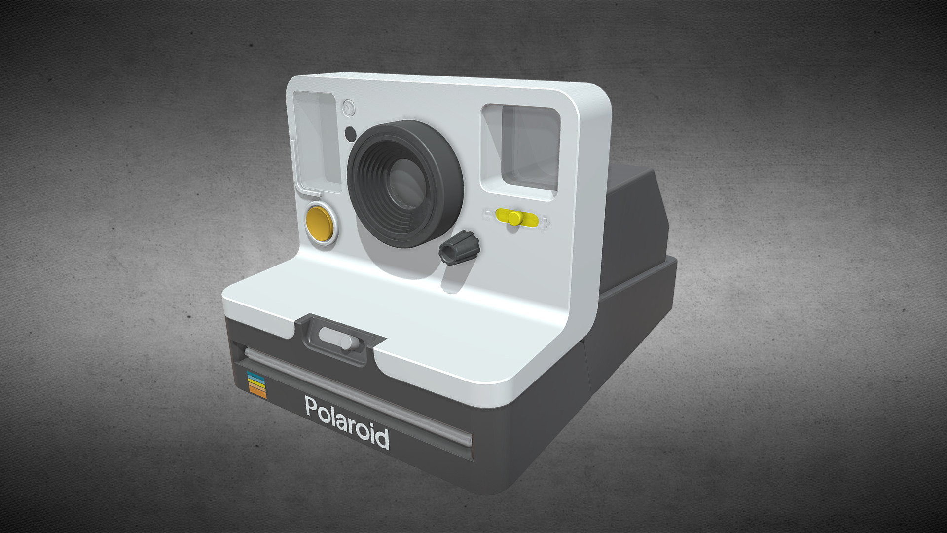 3D model Polaroid OneStep - This is a 3D model of the Polaroid OneStep. The 3D model is about a white video game console.
