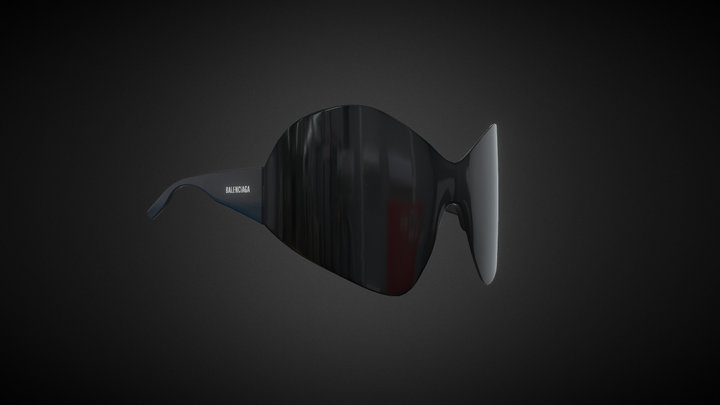 Balenciaga SunGlasses // Fashion Prop 3D Model