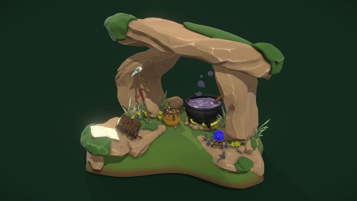 DS: A Druid's shelter for the night 3D Model
