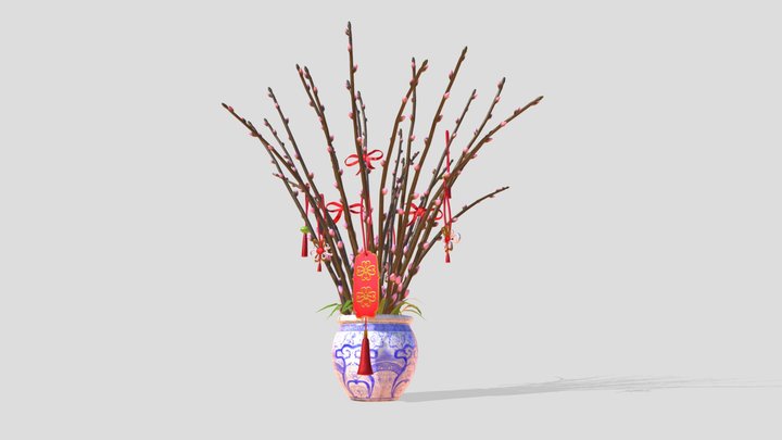 Chinese New Year Plant 3D Model