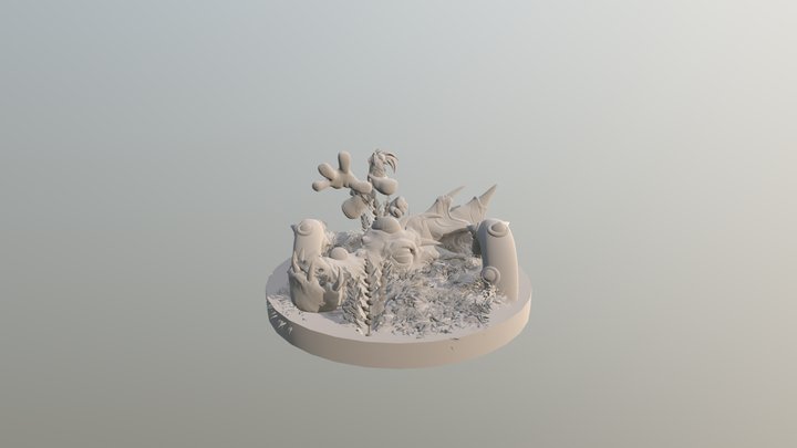 Rayman legends retold diorama