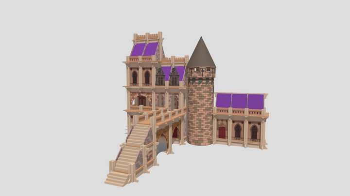 L'Edifice: Tour Rondes 9, Castel D'Elven (1931) 3D Model