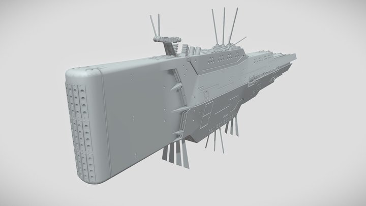自由惑星同盟 第八艦隊 旗艦 クリシュナ 3D Model