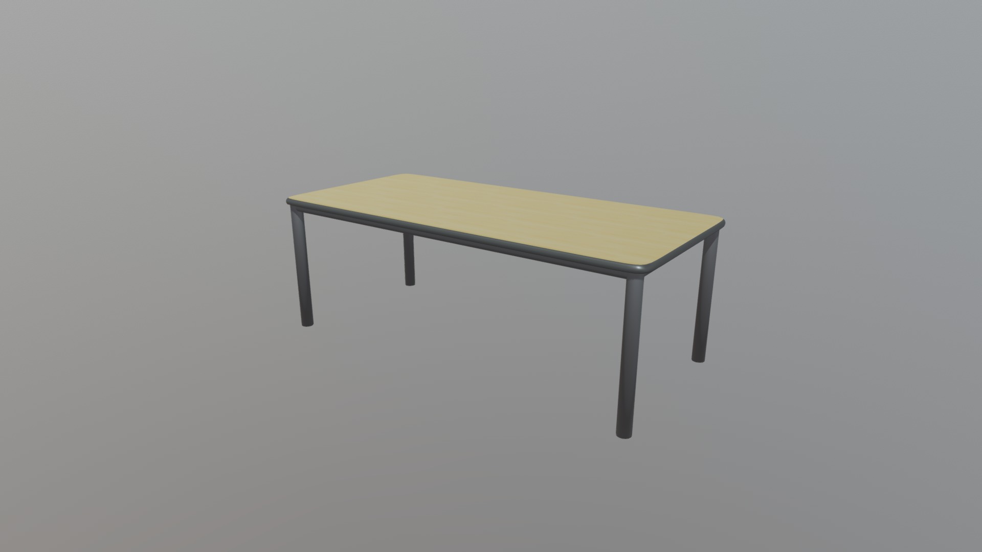 3D model School Classroom Student Desk - This is a 3D model of the School Classroom Student Desk. The 3D model is about a table with a table top.