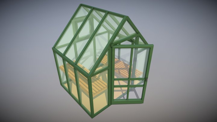 Simple Greenhouse 3D Model