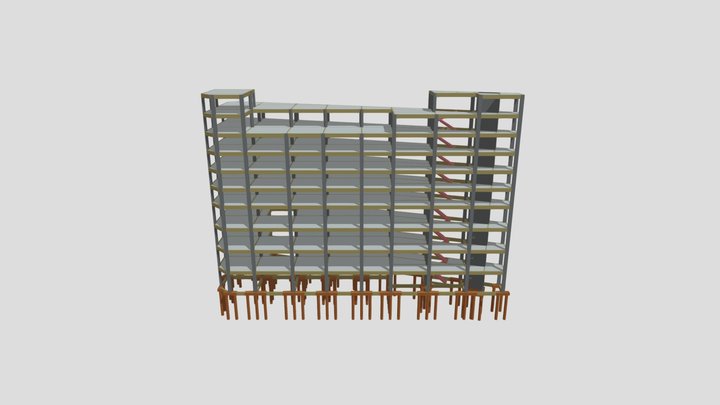 Predio Comercial - Centro, Duque de Caxias 3D Model