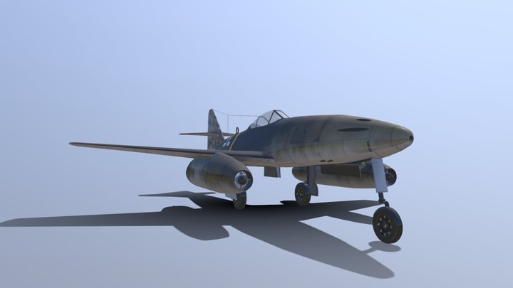 WW2 German ME-262a Hummingbird jetfighter 3D Model