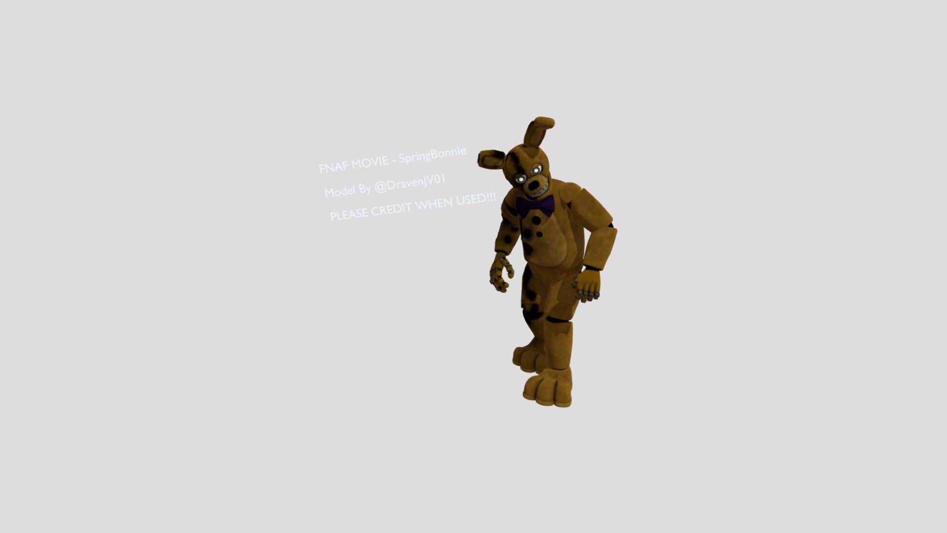 FNAF Movie Spring Bonnie - Download Free 3D model by Zutagon [ab72955 ...