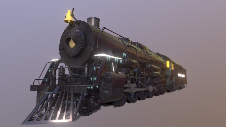 The Polar Express Locomotive 3D Model