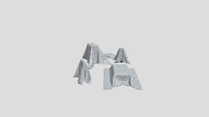 Home Decor Set: Cloth Covered 3D Model