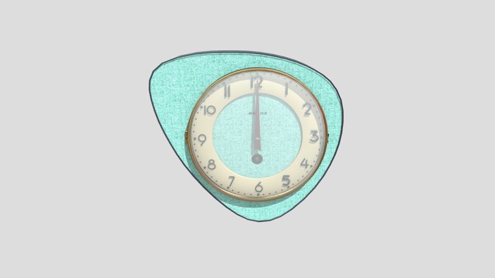 Dong ho treo tuong Seiko Nhat Ban 3D Model