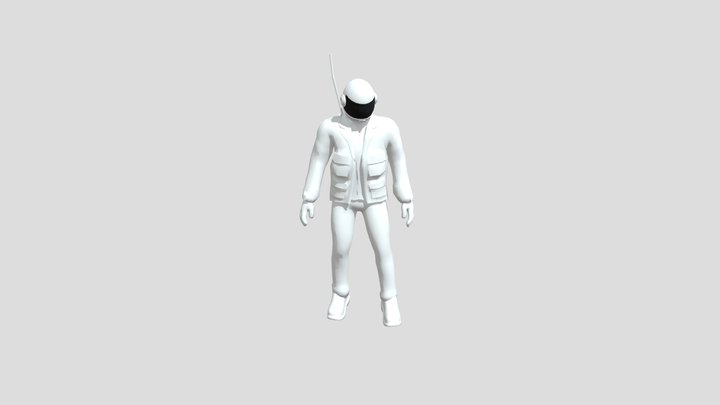 Astronaut character idle pose