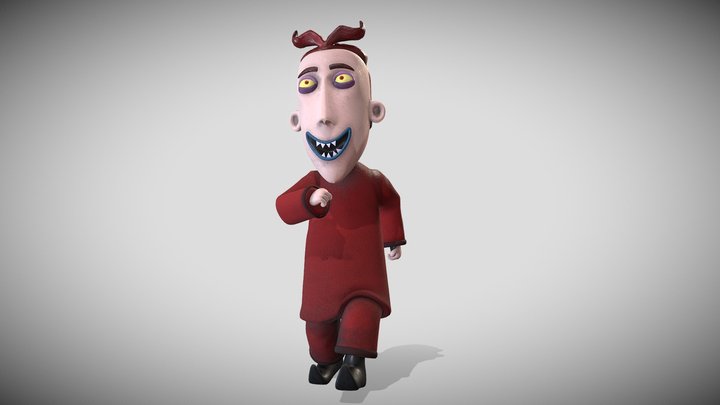 Lock character animated 3D Model