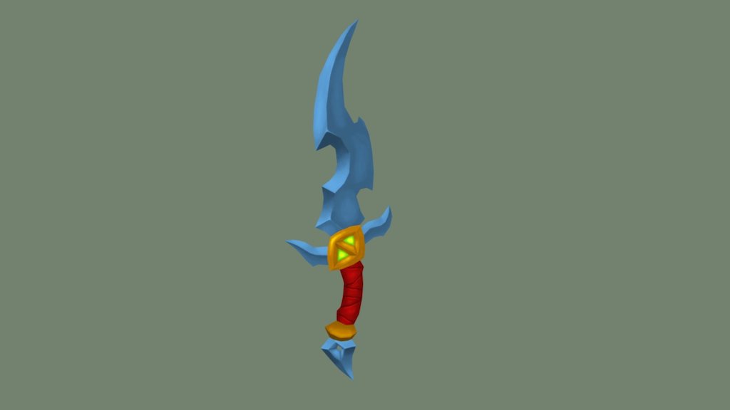 Hand-painted Dagger (Tutorial) - 3D model by Gerrard Winter (@gerrard ...
