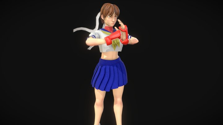 Sakura Kasugano 3D Model