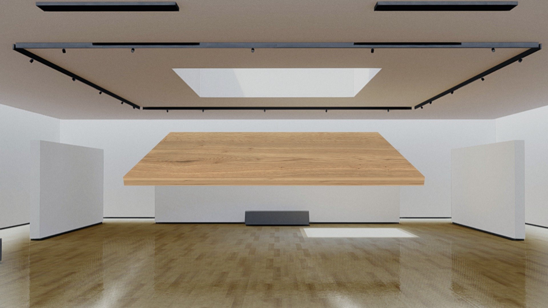 plateau rectangle halifax naturel - 3D model by Proditech sud ...