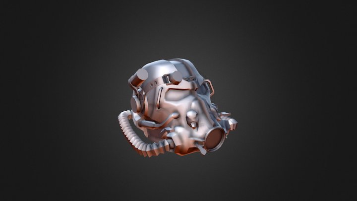 T60 Helmet Fallout 4 3D Model