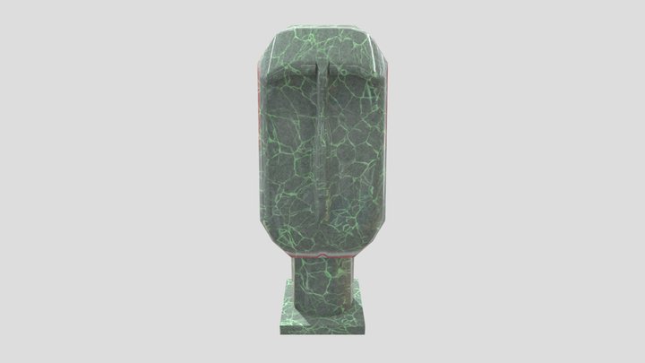 Marble Modern Statue 2 3D Model