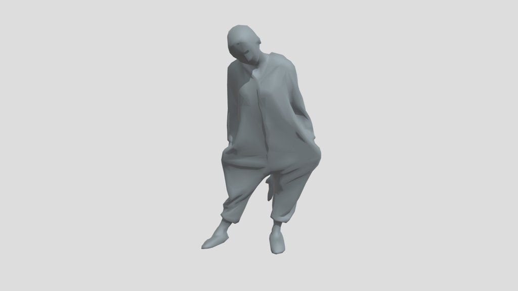 Lowpoly Woman In Kigurumi