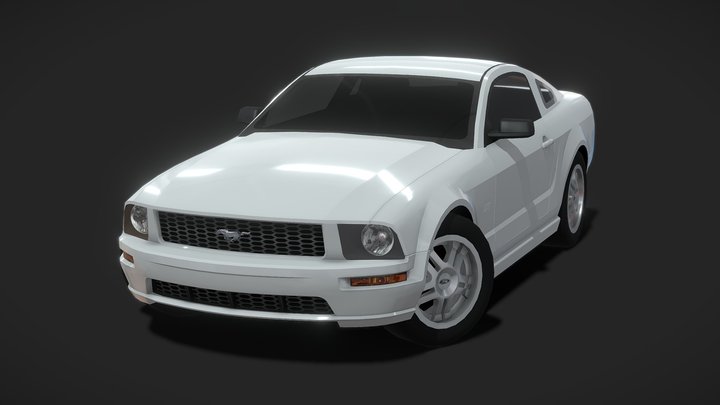 Ford Mustang GT 2005 3D Model