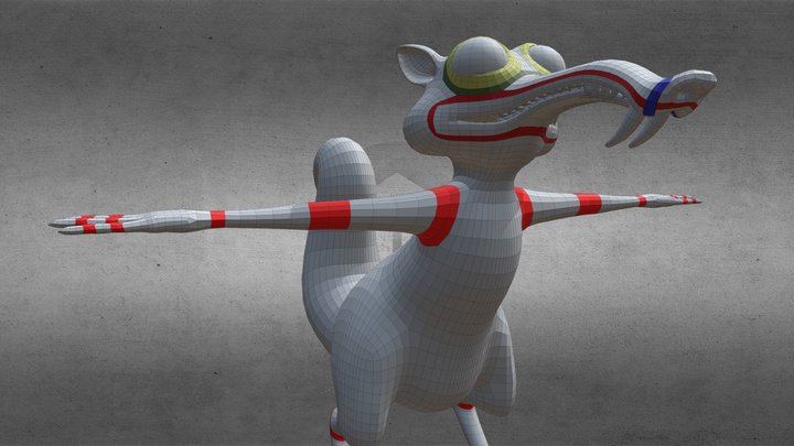 SCRAT POSE T 3D Model