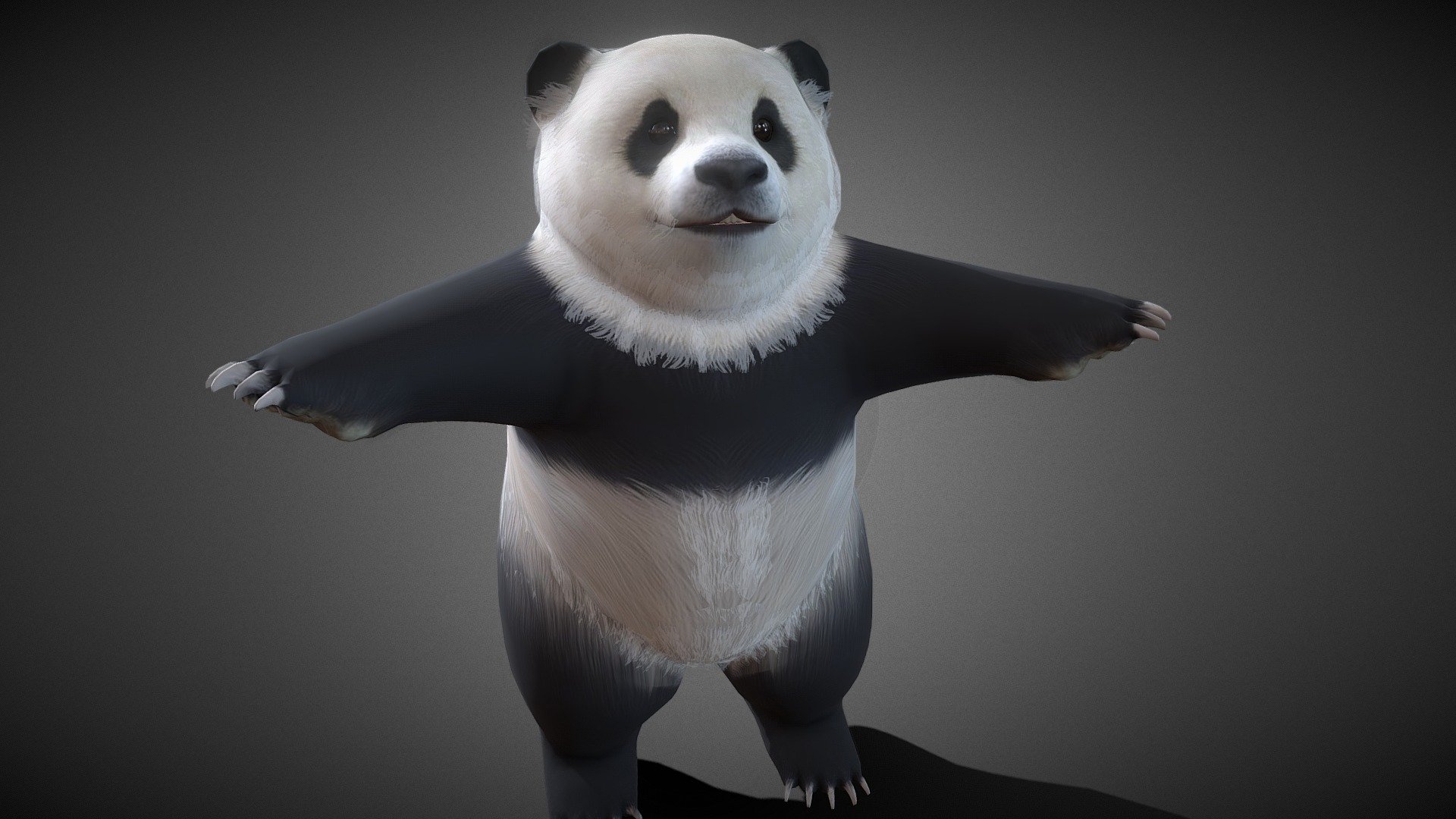 Panda - Buy Royalty Free 3D model by animod [ab80599] - Sketchfab Store