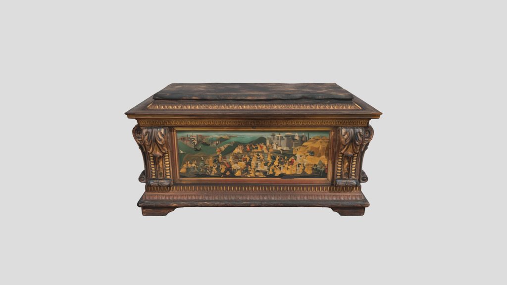 Cassone depicting the Conquest of Trebizond