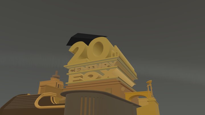 20th Century Fox logo 1994 remake v4 (ethan1986m 3D Model