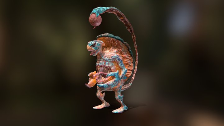 Creature Krallozavr 3D Model