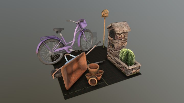 DAE 5 Finished props - Grandma's House 3D Model