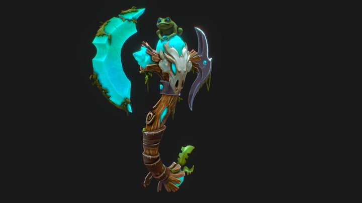 Axe Of The Green Knight 3D Model