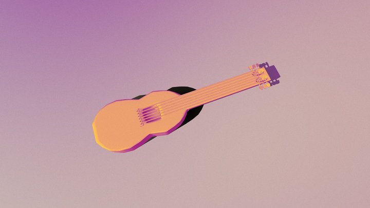 Guitar Day 8 3D Model
