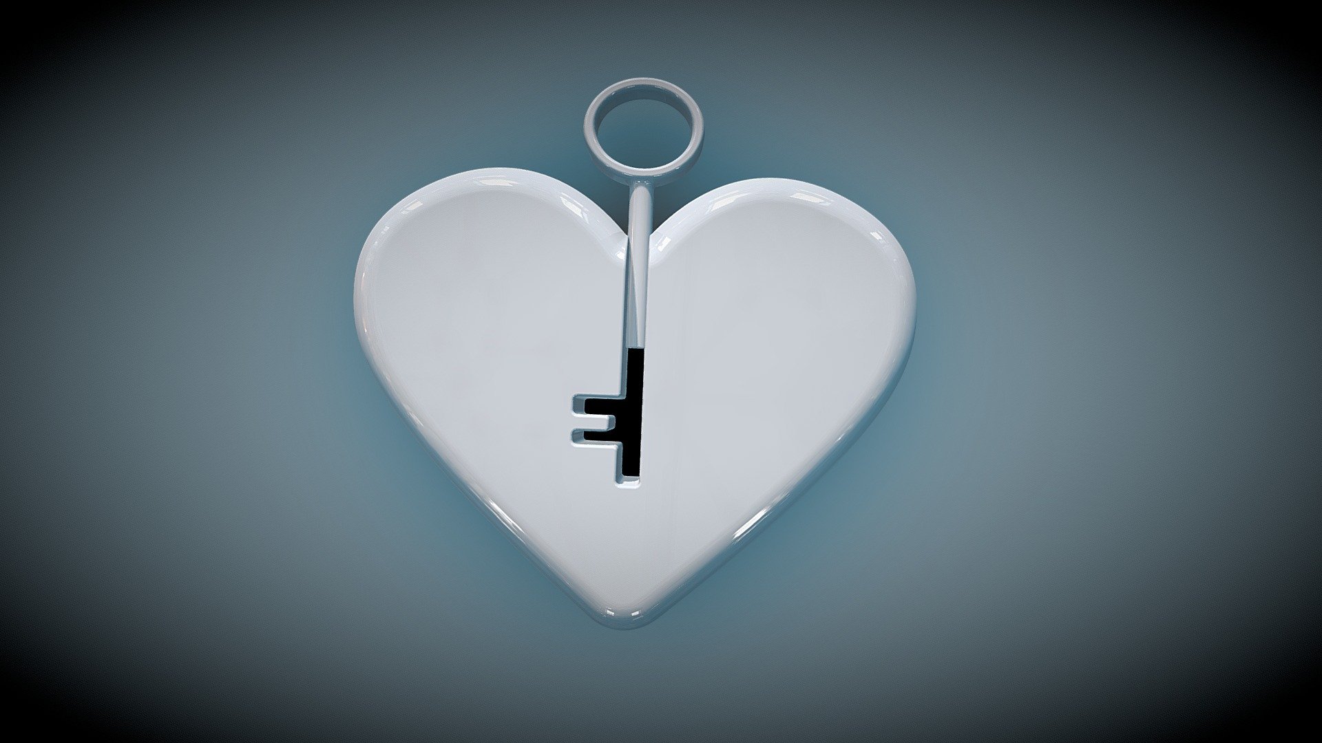 STL file Looped Heart Pendant・3D printing idea to download・Cults