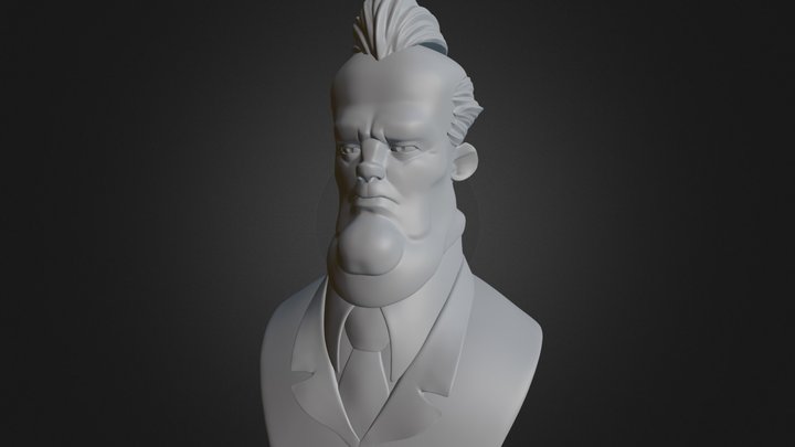 Cartoon sketch 3D Model