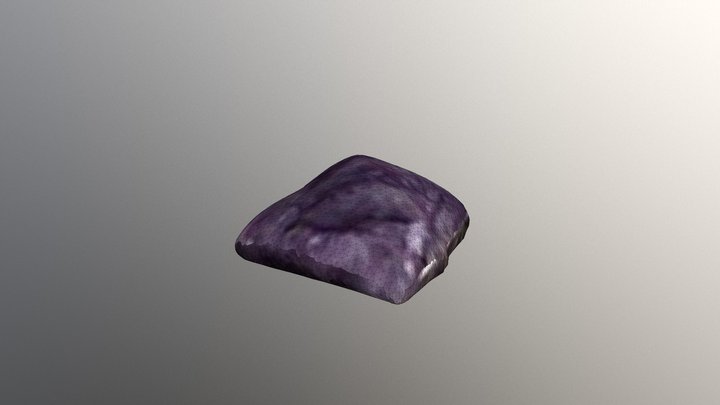 Polished purple stone 3D Model