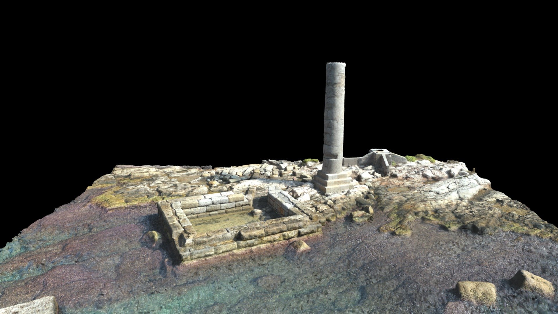 Tomb of Themistokles, Akte Peninsula — Sketchfab embed 3D viewer