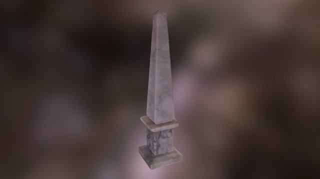Obelisk Aus Marmor 3D Model