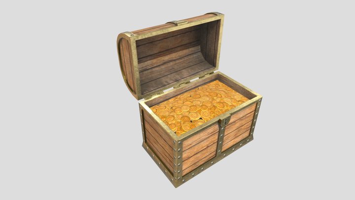 Treasure Chest 3D Model