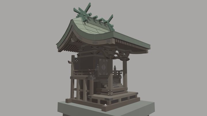 Shinto shrine 3D Model