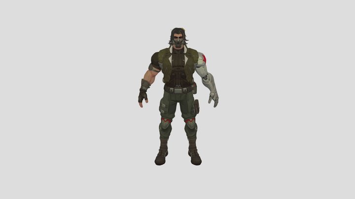 Winter Soldier 3D Model
