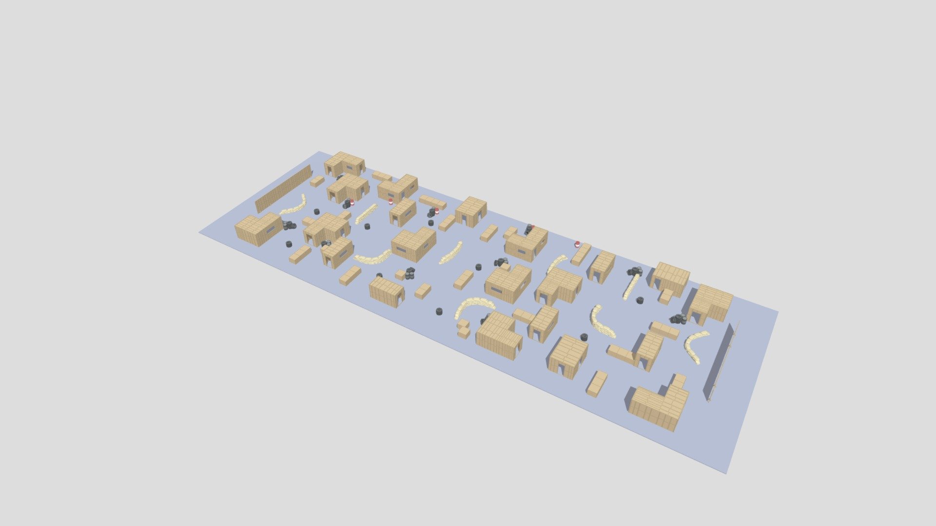 Low Poly Fps Map Download Free 3d Model By Konstantinos Simantiras