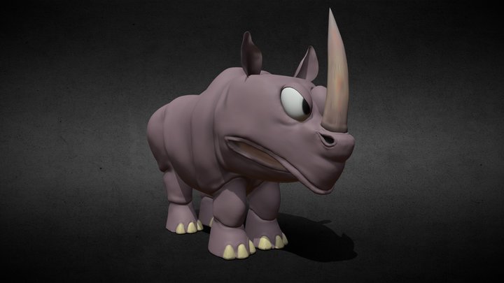 Rambi the Rhino – Donkey Kong Country 3D Model