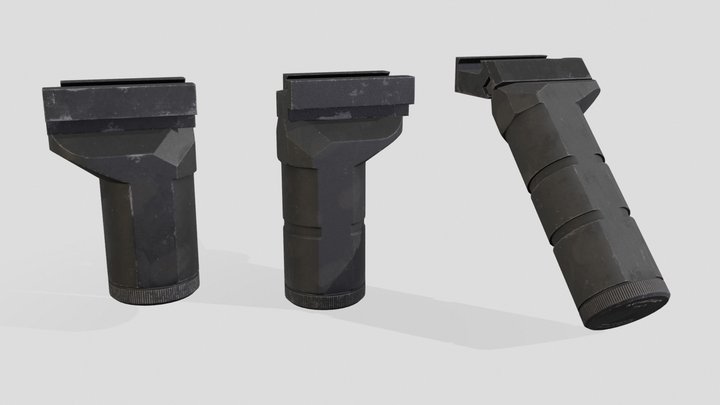tactical foregrips 3D Model